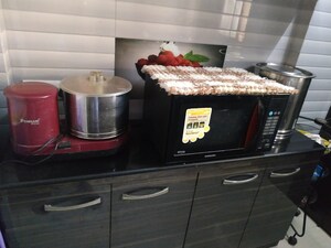 Kitchen in 1 BHK Apartment at Rodas Enclave Evergreen, Patlipada – for Rent