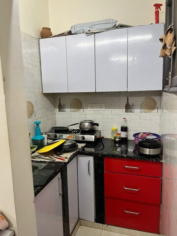 Kitchen in 1 RK Builder Floor at East Of Kailash – for Rent