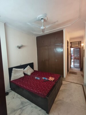 Bedroom in 1 BHK Builder Floor at Malviya Nagar – for Rent