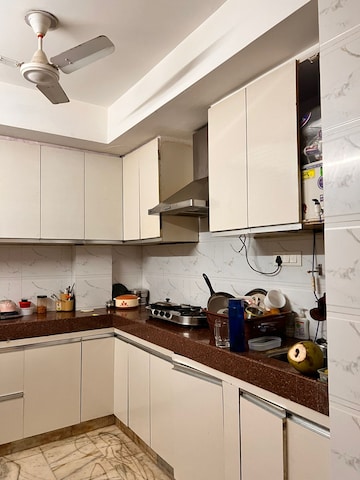 Kitchen in 2 BHK Builder Floor at Lajpat Nagar – for Rent