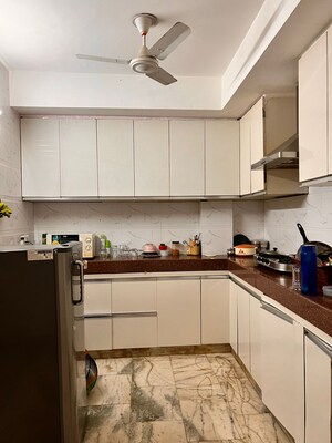Kitchen in 2 BHK Builder Floor at Lajpat Nagar – for Rent
