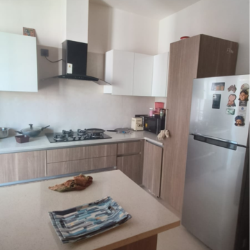 Kitchen in 3 BHK Apartment at Ansal Esencia - Amara Villas, Sector 67 – for Rent