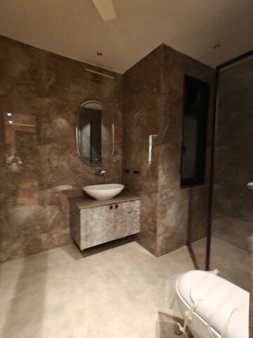 Bathroom in 4 BHK Builder Floor at Ansal Sushant Apartments, Sushant Lok I – for Rent