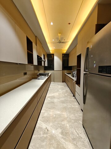 Kitchen in 4 BHK Builder Floor at Ansal Sushant Apartments, Sushant Lok I – for Rent