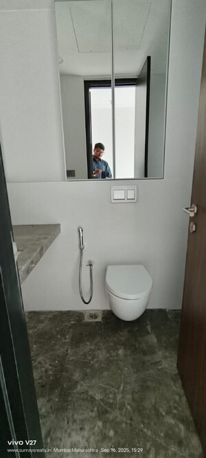 Bathroom in 3 BHK Apartment at Lodha The Park Tower 6, Worli – for Rent