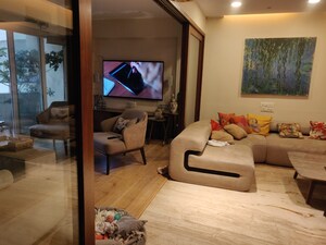 Living Room in 2.5 BHK Apartment at Lodha The Park, Worli – for Rent