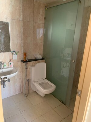 Bathroom in 3 BHK Apartment at Mantri Serenity, Kanakapura Road – for Rent