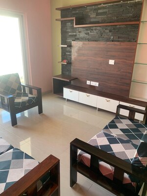 Living Room in 3 BHK Apartment at Mantri Serenity, Kanakapura Road – for Rent