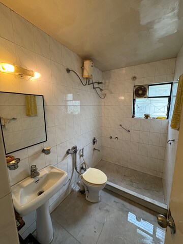 Bathroom in 1 BHK Apartment at Akshay Garden Apartment, Dhankawadi – for Rent