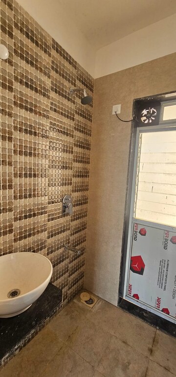 Bathroom in 1 BHK Apartment at Bhairaav Goldcrest Residency, Ghansoli – for Rent