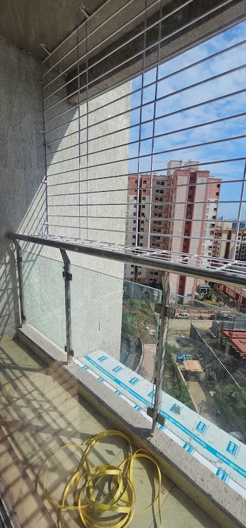 Balcony in 1 BHK Apartment at Bhairaav Goldcrest Residency, Ghansoli – for Rent