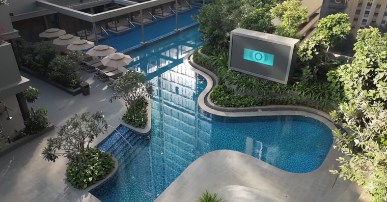 Swimming Pool, rustomjee-crown 3 Bedroom 1350 Sq.Ft. Apartment In Prabhadevi Mumbai 9280340