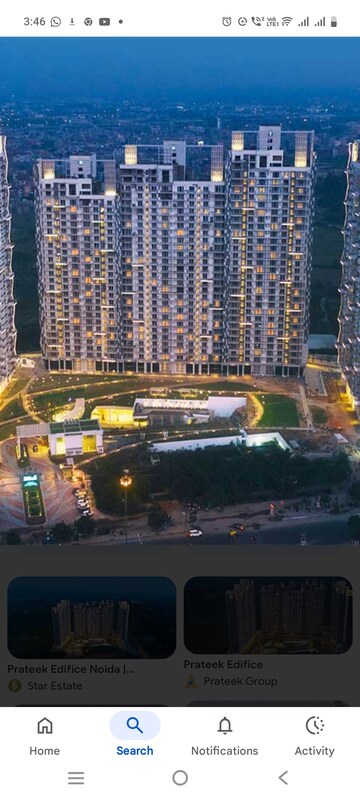 3 BHK Apartment For Sale in Prateek Edifice, Sector 107
