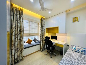 Living Room in 4 BHK Apartment at Bhartiya Nikoo Homes Phase 2, Thanisandra Main Road – for Rent