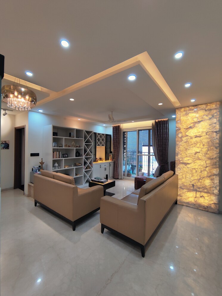 Living Room, bhartiya-nikoo-homes-phase-2 4 Bedroom 2259 Sq.Ft. Apartment In Thanisandra Main Road Bangalore 9280429