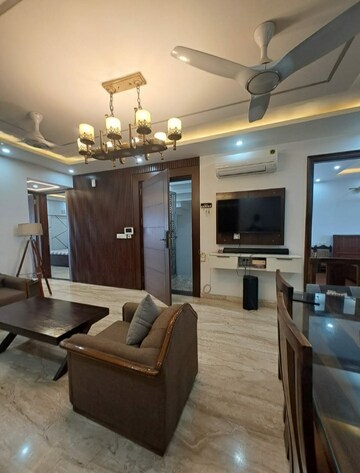 Living Room in 3 BHK Builder Floor at East Patel Nagar – for Rent