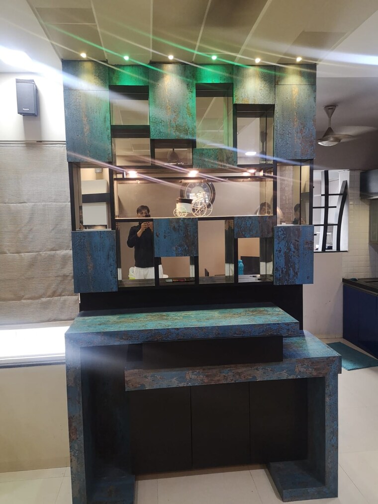 Kitchen, blue-berry 3 Bedroom 940 Sq.Ft. Apartment In Kharadi Pune 9280810