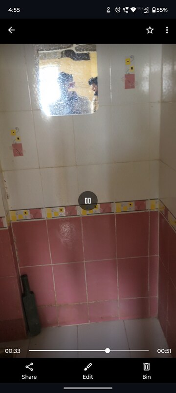 Bathroom in 1 BHK Apartment at Rashmi Star City, Naigaon East – for Rent