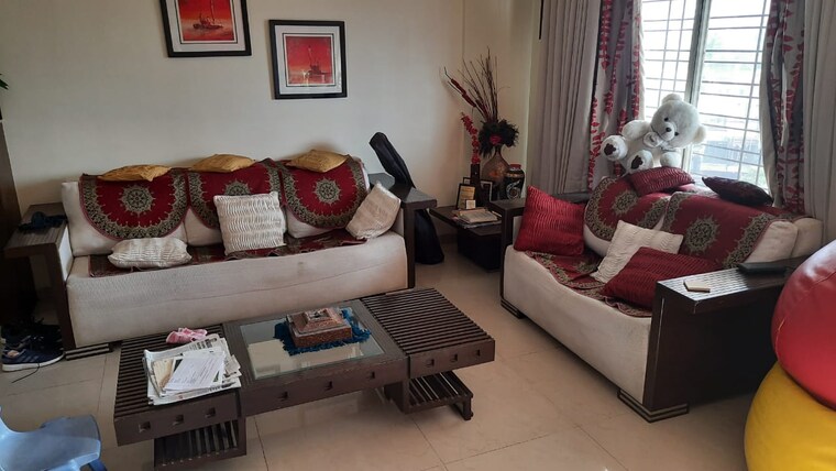 Living Room, srushti-f-wing-apartment 2 Bedroom 875 Sq.Ft. Apartment In Kothrud Pune 9281175