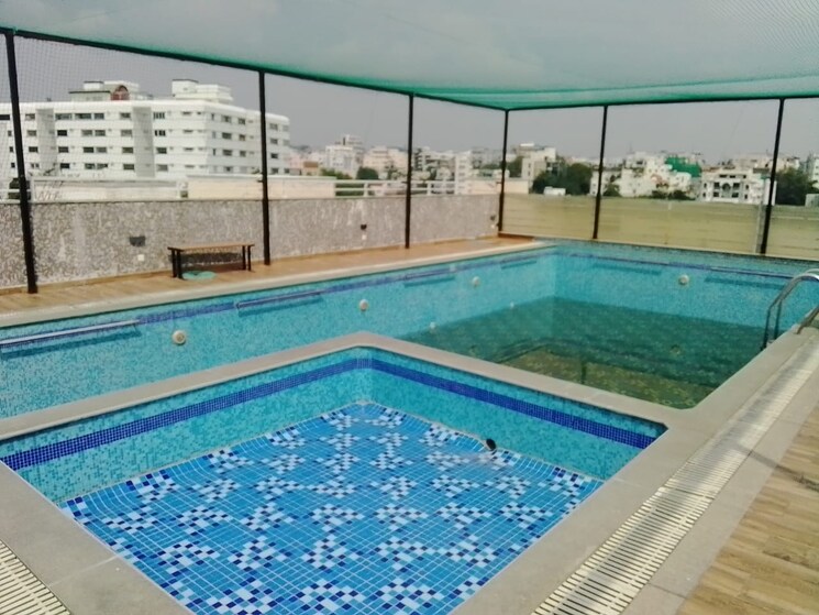Swimming Pool, dukes-galaxy 3 Bedroom 3000 Sq.Ft. Apartment In Banjara Hills Hyderabad 9281244