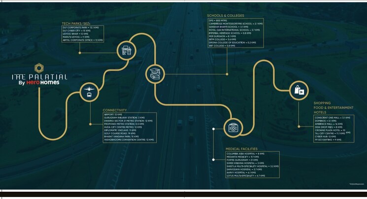Map Location, sector 104 3 Bedroom 2833 Sq.Ft. Apartment In Sector 104 Gurgaon 9281296