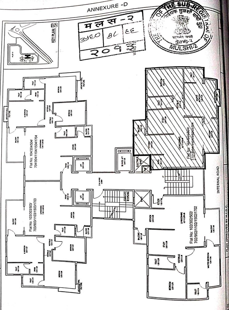 Floor Plan, tcg-the-cliff-garden 2.5 Bedroom 1200 Sq.Ft. Apartment In Hinjewadi Pune 9281281