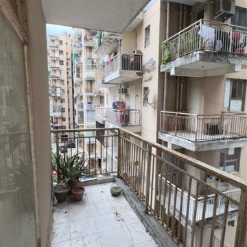 Balcony in 2 BHK Apartment at Adore Happy Homes Exclusive Phase 2, Sector 86 – for Rent