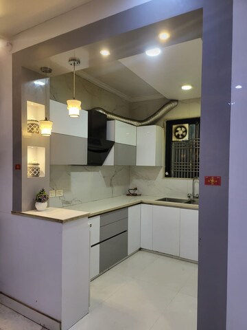 Kitchen in 3 BHK Apartment at Habitech Greens, Tech Zone 4 Greater Noida – for Rent