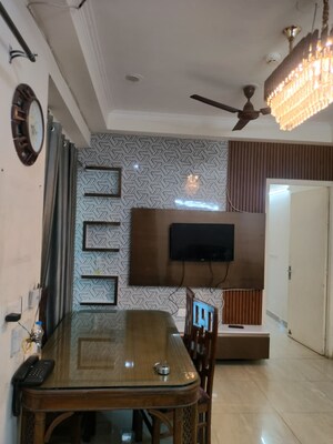 Living Room in 2 BHK Apartment at Omkar Royal Nest, Tech Zone 4 Greater Noida – for Rent