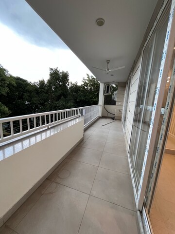 Balcony in 3 BHK Builder Floor at Ansal Sushant Lok I, Sector 43 – for Rent