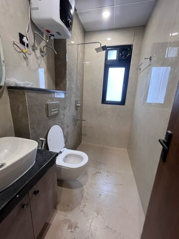 Bathroom in 3 BHK Builder Floor at Ansal Sushant Lok I, Sector 43 – for Rent