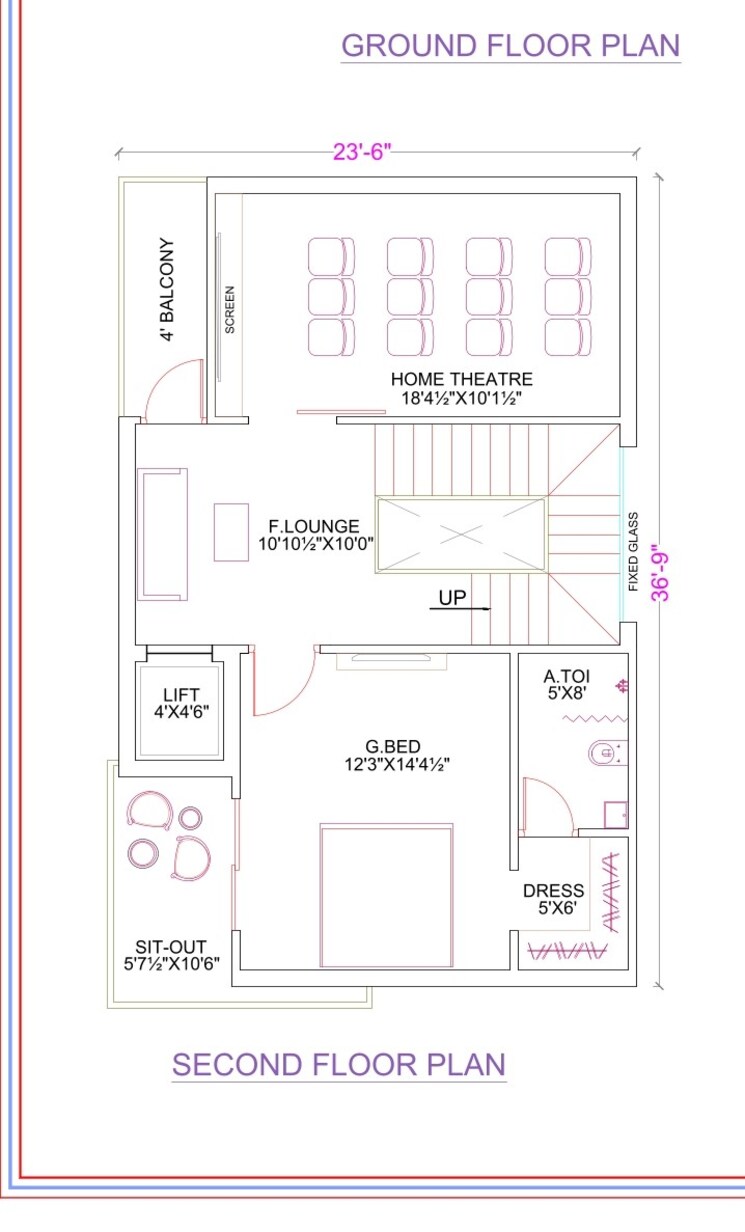 Floor Plan, adibatla 4 Bedroom 2882 Sq.Ft. Villa In Adibatla Hyderabad 9281885