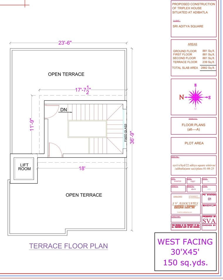 Floor Plan, adibatla 4 Bedroom 2882 Sq.Ft. Villa In Adibatla Hyderabad 9281885
