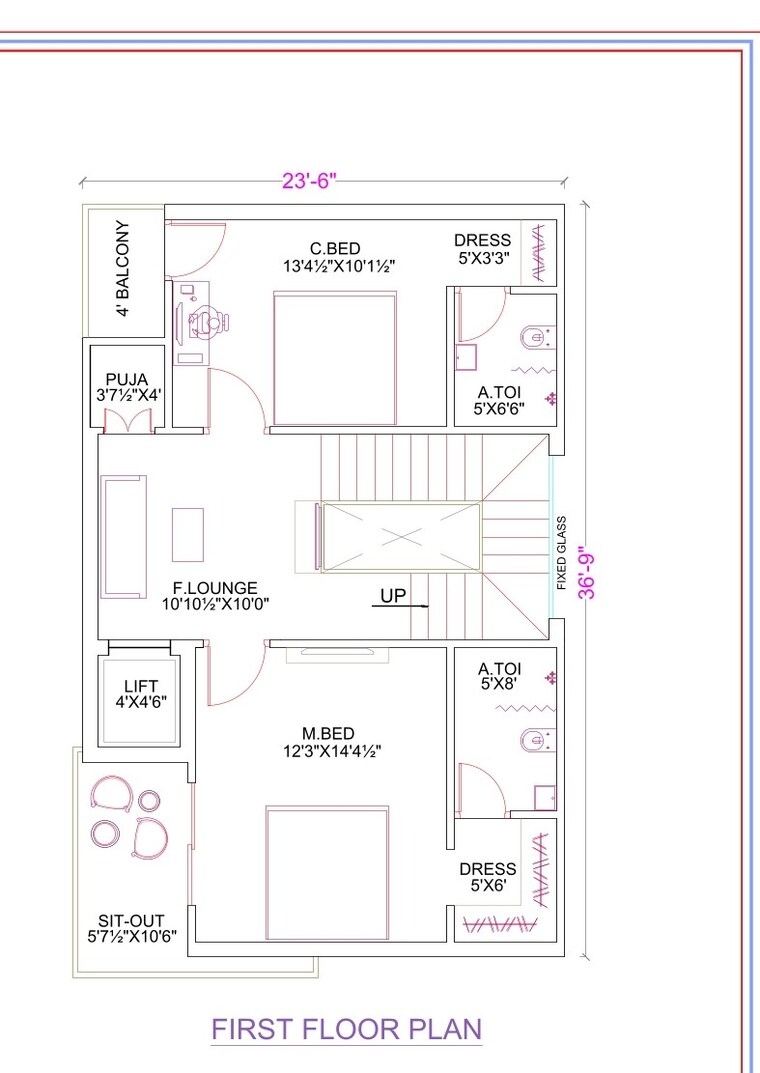 Floor Plan, adibatla 4 Bedroom 2882 Sq.Ft. Villa In Adibatla Hyderabad 9281885