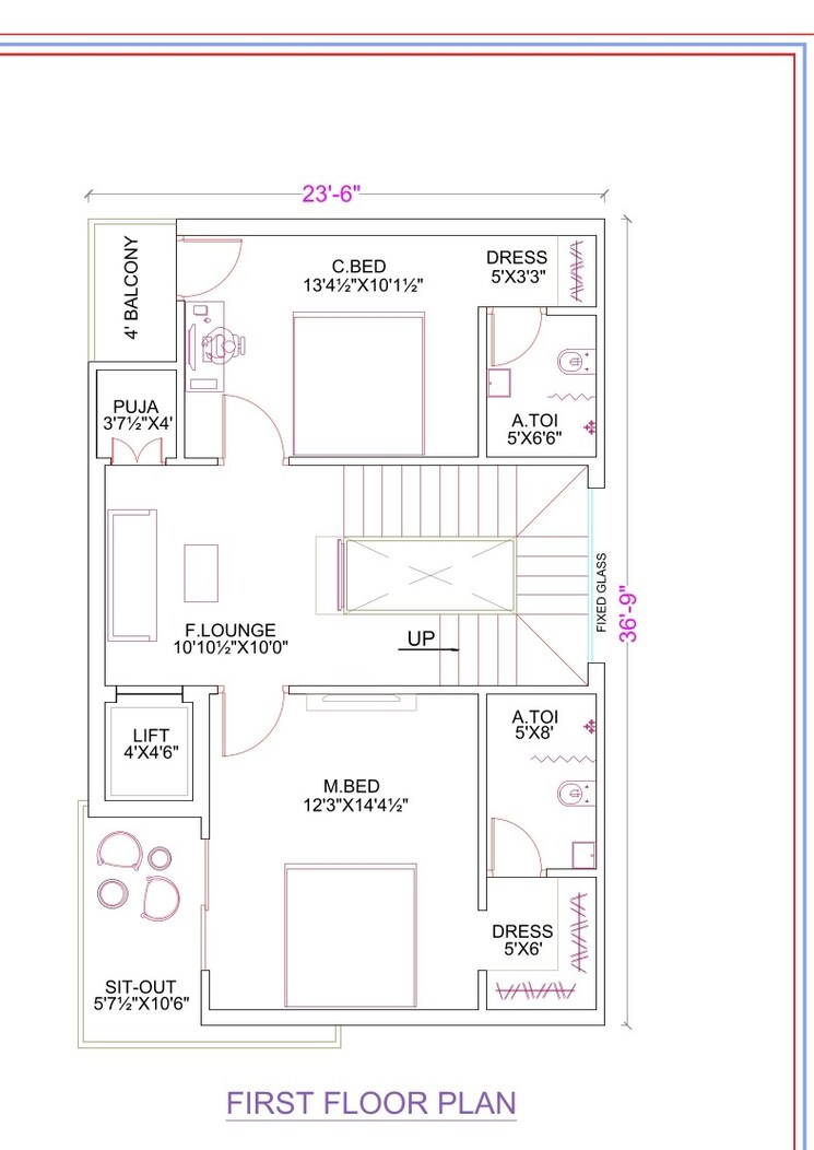 Floor Plan, raviryal 4 Bedroom 2882 Sq.Ft. Villa In Raviryal Hyderabad 9282040