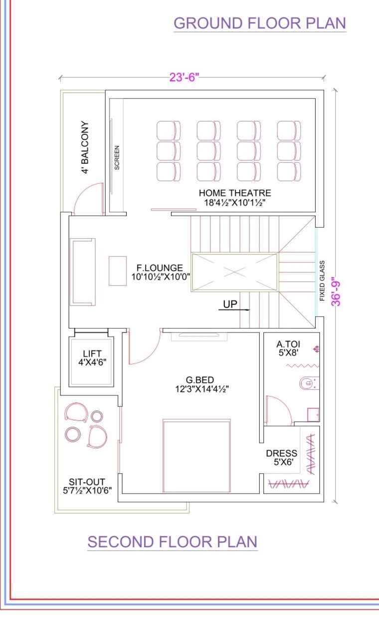 Floor Plan, raviryal 4 Bedroom 2882 Sq.Ft. Villa In Raviryal Hyderabad 9282040