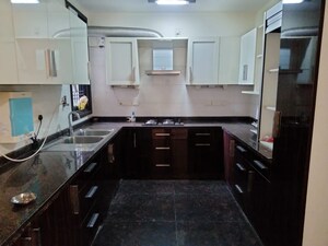 Kitchen in 3 BHK Builder Floor at Greater Kailash I – for Rent