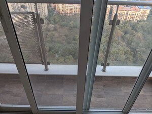 Balcony in 1 BHK Apartment at Rajaram Sukur Sapphire, Ghodbunder Road – for Rent