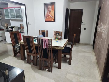 Dining Room in 3 BHK Apartment at Thaltej – for Rent