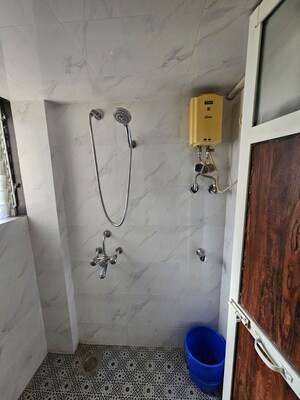 Bathroom in 1 BHK Apartment at KM Horizon Exotica, Haware City – for Rent