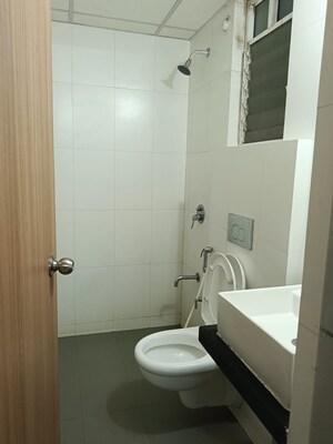Bathroom in 1 BHK Apartment at Lodha Amara, Kolshet Road – for Rent