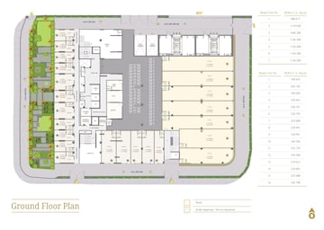 Floor Plan in 2 BHK Apartment at Sector 2 Vashi – for Sale