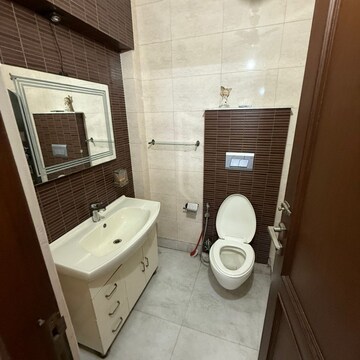 Bathroom in 4 BHK Builder Floor at Paschim Vihar – for Rent