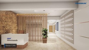 Living Room in 2 BHK Apartment at Puravankara Silversands, Mundhwa – for Sale