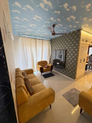 Living Room in 2 BHK Apartment at Signature The Millennia 2, Sector 37d – for Rent