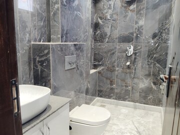 Bathroom in 2 BHK Builder Floor at Paschim Vihar – for Rent