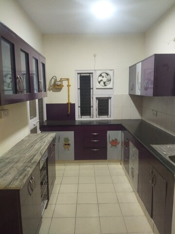 Kitchen in 3.5 BHK Apartment at Greenwood Apartment, Gomti Nagar – for Rent