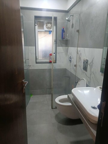 Bathroom in 2.5 BHK Apartment at S Raheja Hari Bhavan, Khar West – for Rent