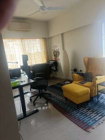 Living Room in 2.5 BHK Apartment at S Raheja Hari Bhavan, Khar West – for Rent