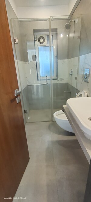 Bathroom in 2.5 BHK Apartment at S Raheja Hari Bhavan, Khar West – for Rent